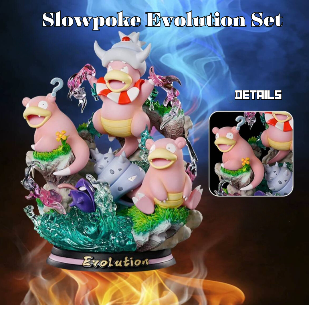 (Pre Order ) Slowpoke Evolution Set with Glowing Effect