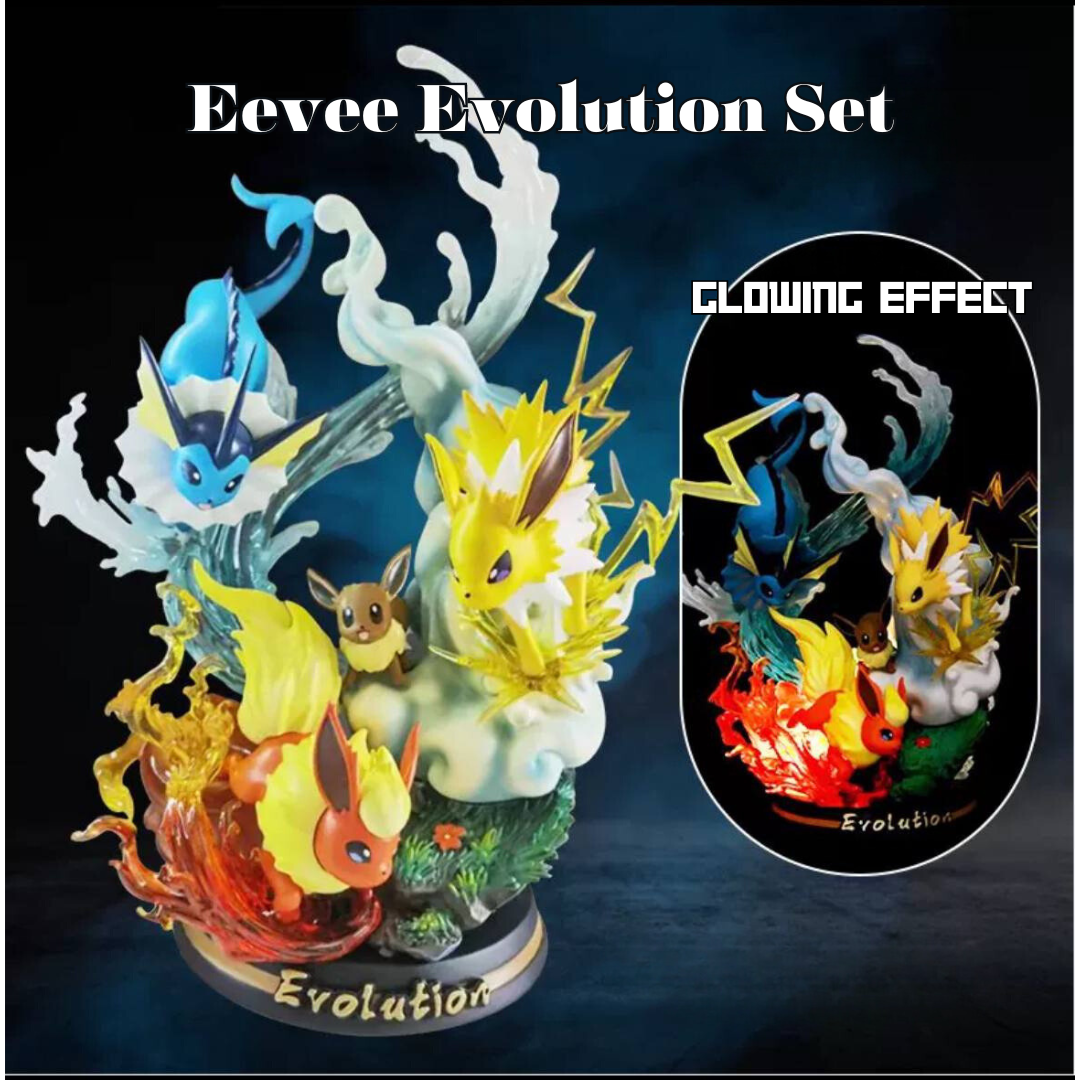 (Pre Order ) Eevee Evolution Set with Glowing Effect