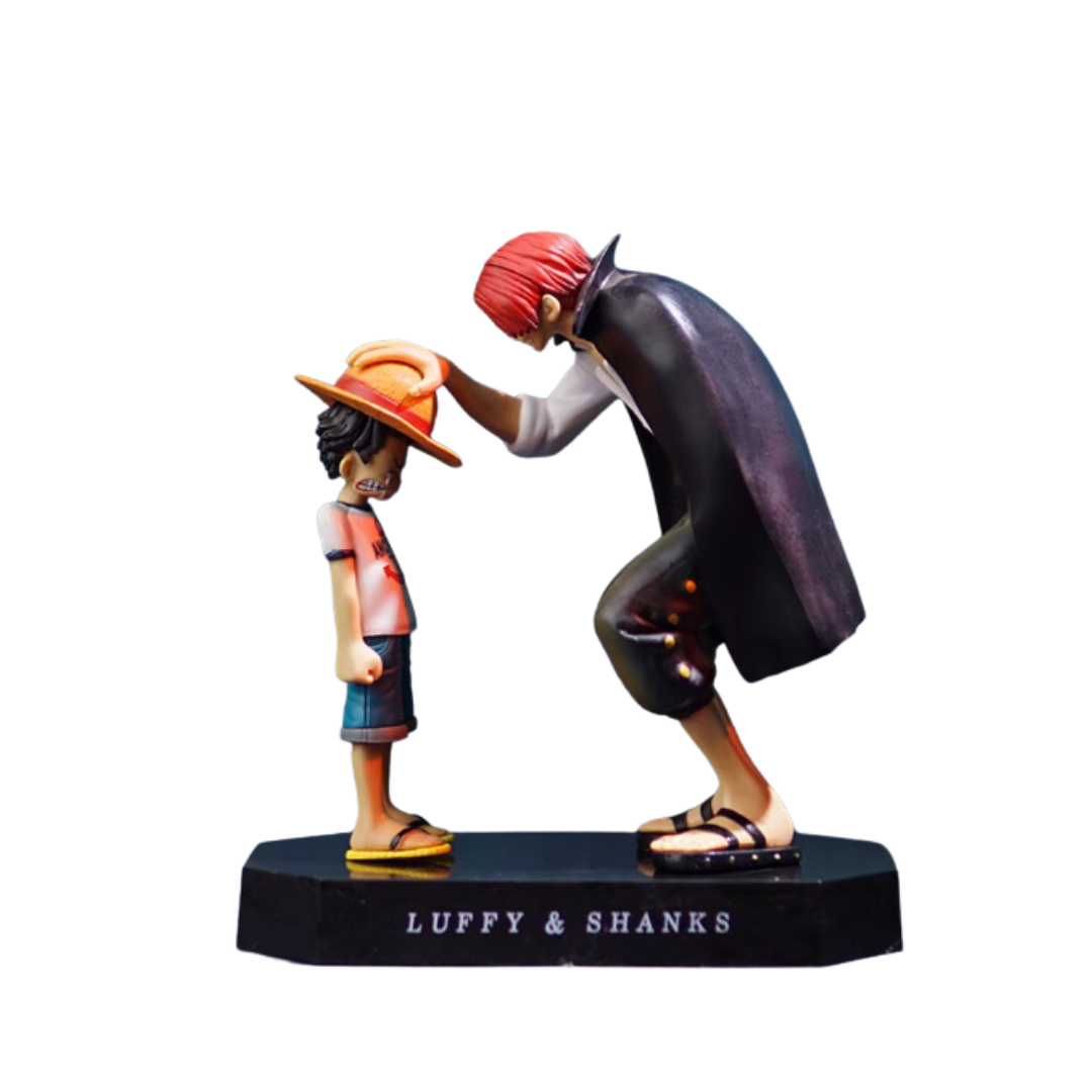 (Pre Order ) Little Luffy and Shanks Figure 18cm