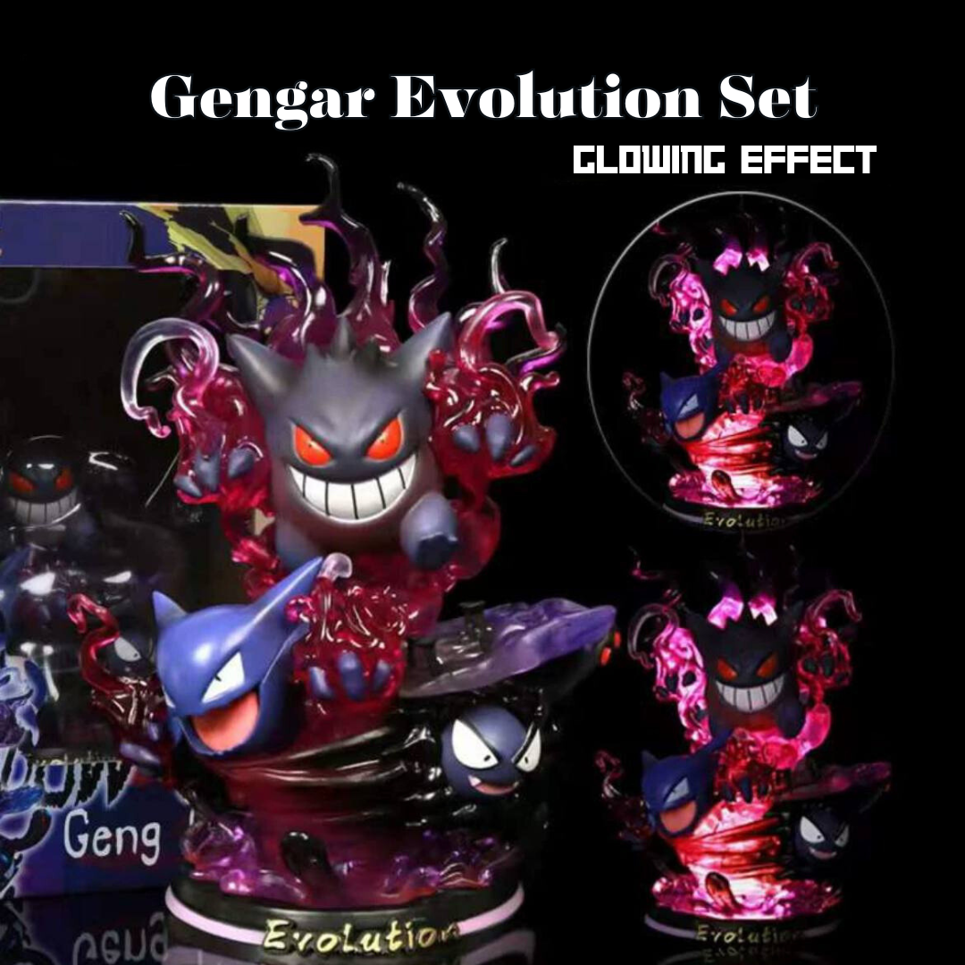 (Pre Order )Gengar Evolution Set with Glowing Effect