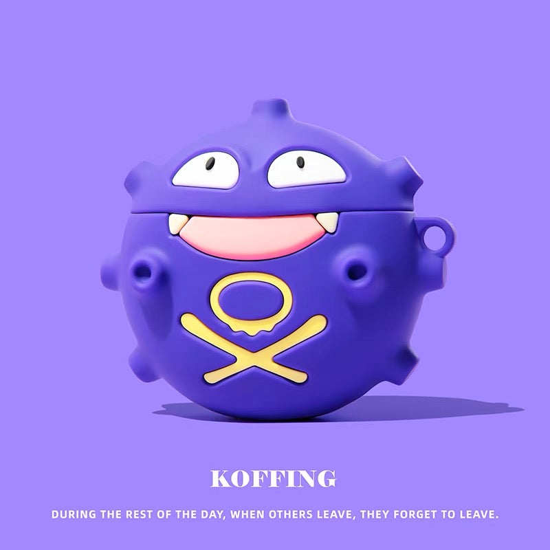 Pokemon Koffing Design Cute Silicon AirPods Pro Case