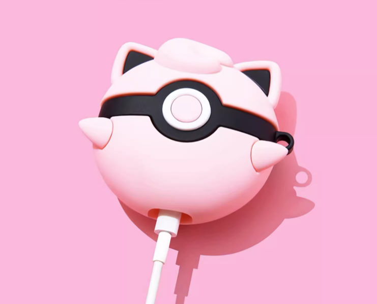 Pokemon Jingglypuff PokeBall Design Cute Silicon AirPods Pro Case