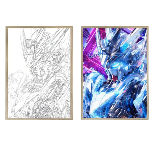 (Pre Order) Gundam LED Tri-Color ArtFrame GD02