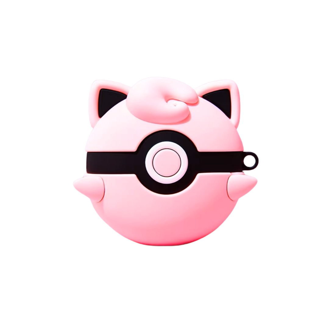 Pokemon Jingglypuff PokeBall Design Cute Silicon AirPods Pro Case